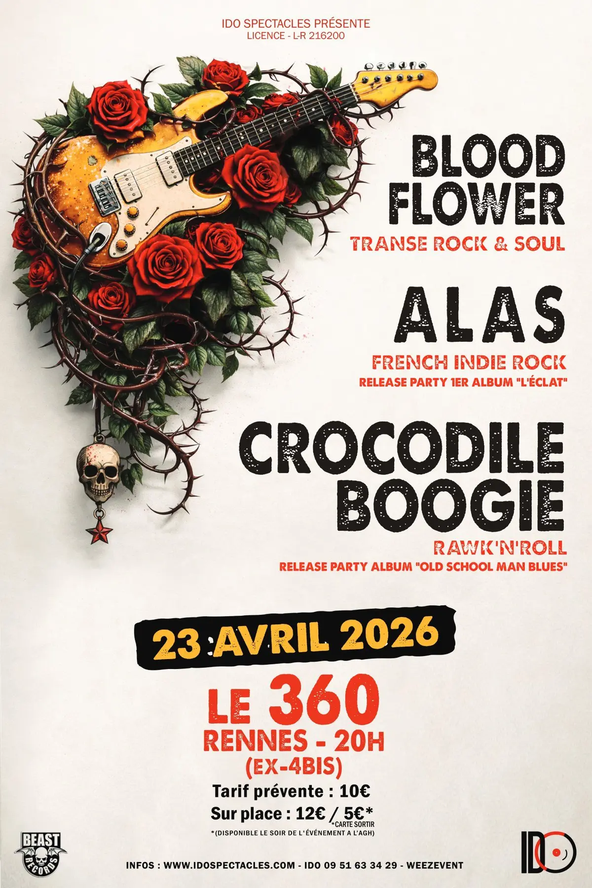 ALAS - Crocodile Boogie - Bloodflower - Le 360 - 23 avril 2026