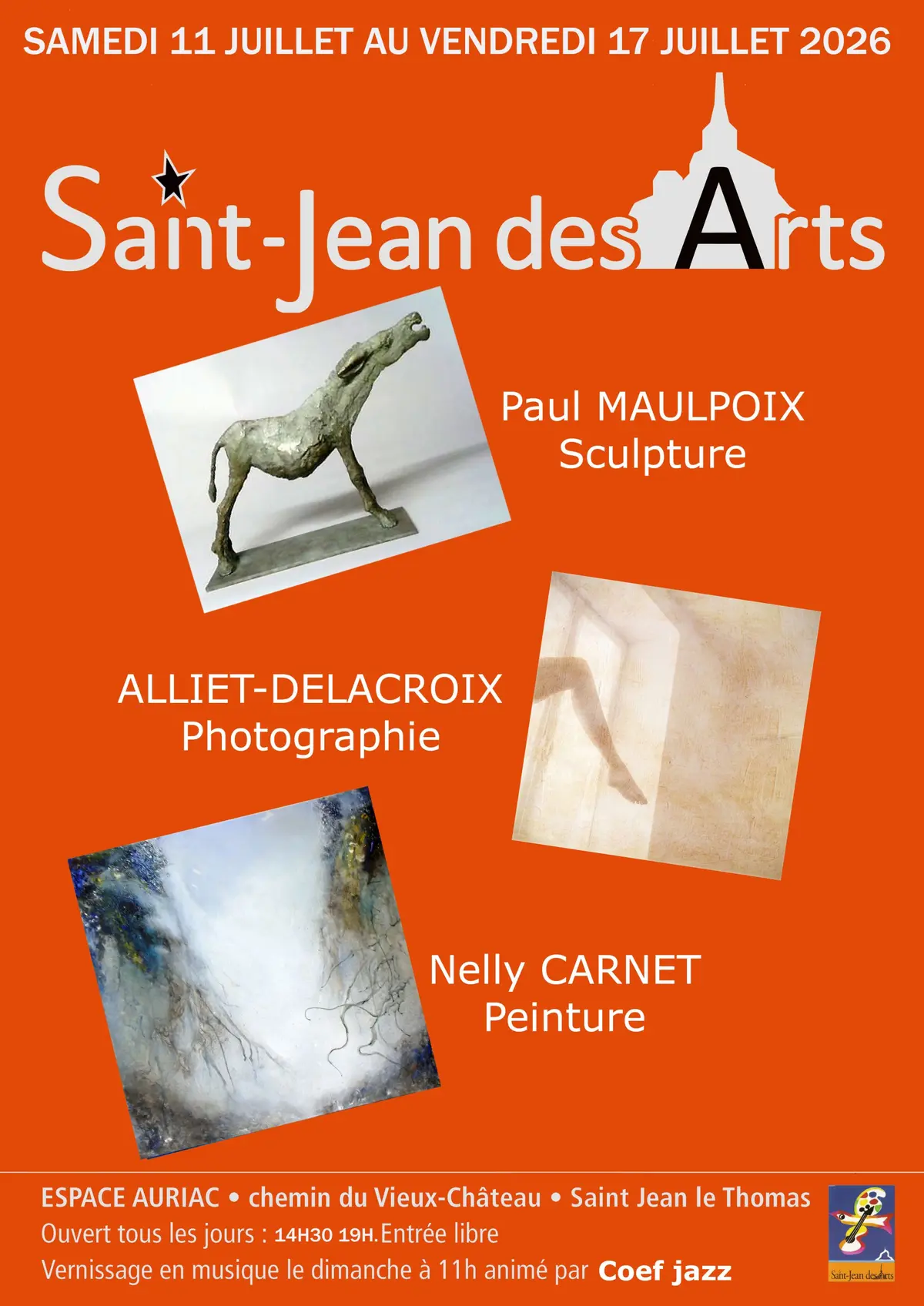 Trois amis artistes professionnels exposent