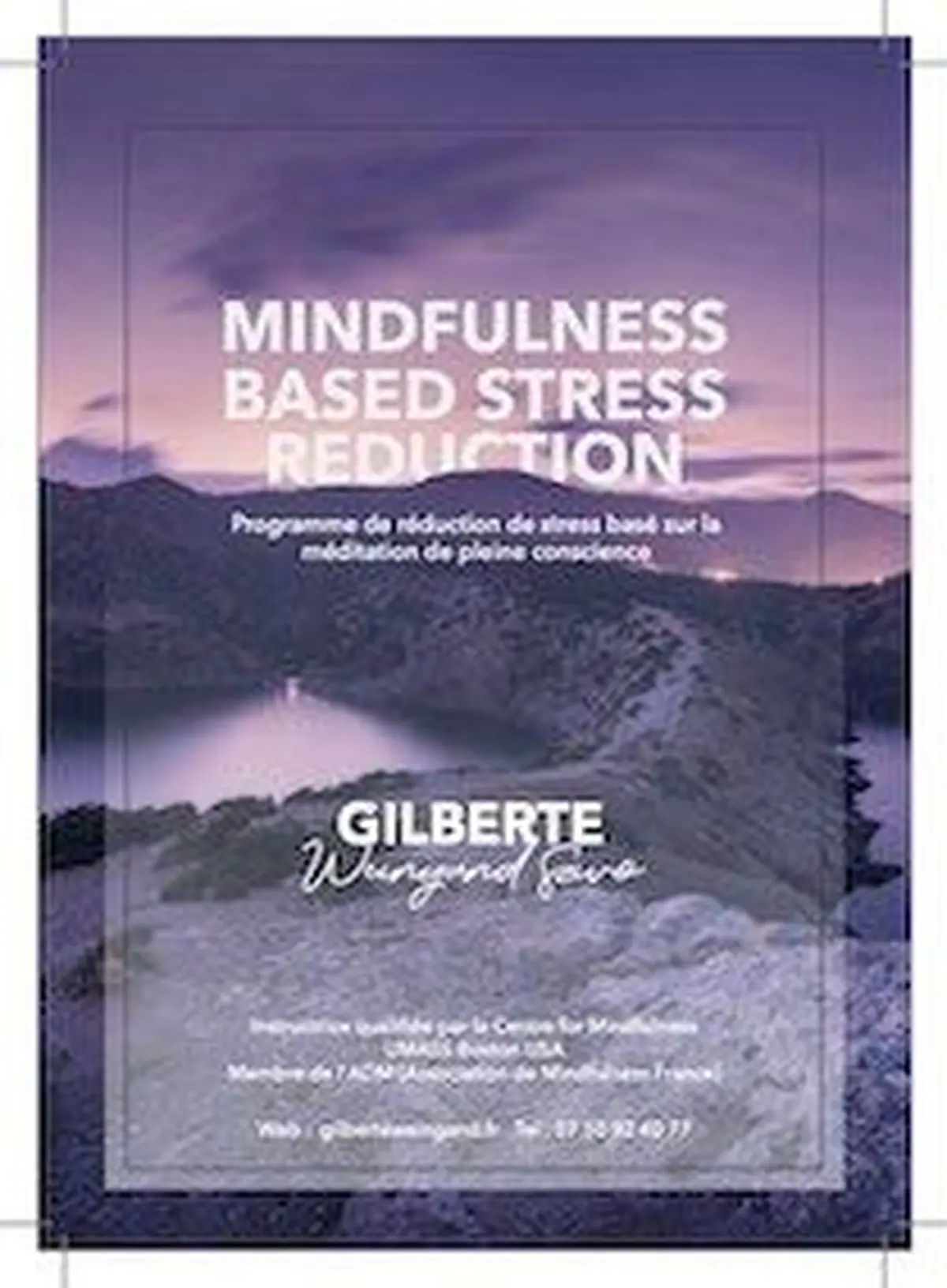 Atelier de découverte et Programme MBSR