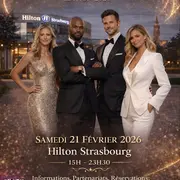 Gala Mode Art Sport HILTON STRASBOURG Samedi 21 février 2026 de 15h00 à 23h30.