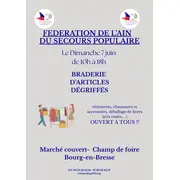 Braderie d'été du Secours populaire  - Vente d'articles dégriffés