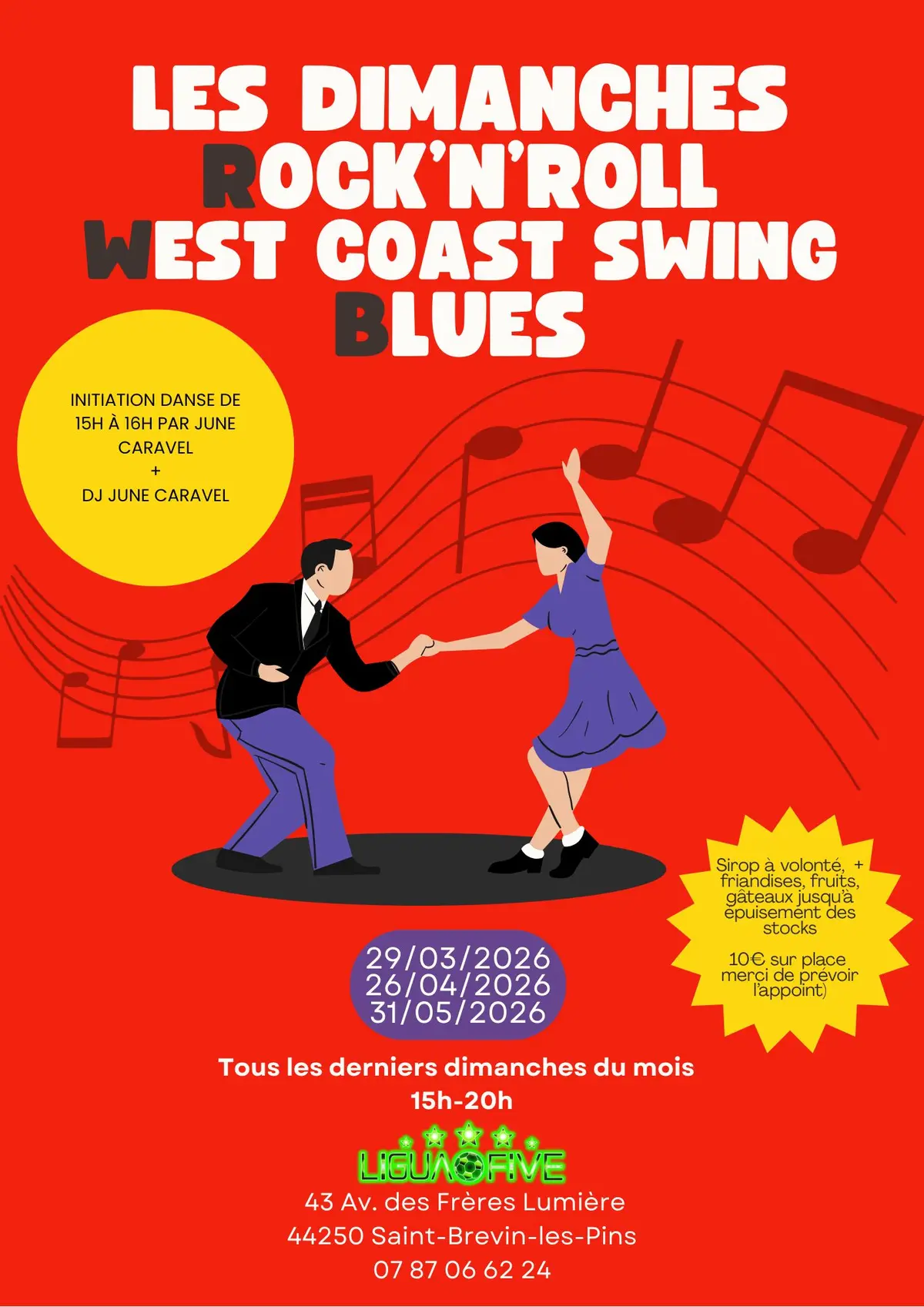 Les dimanche RWB : Rock - West Coast Swing et Blues