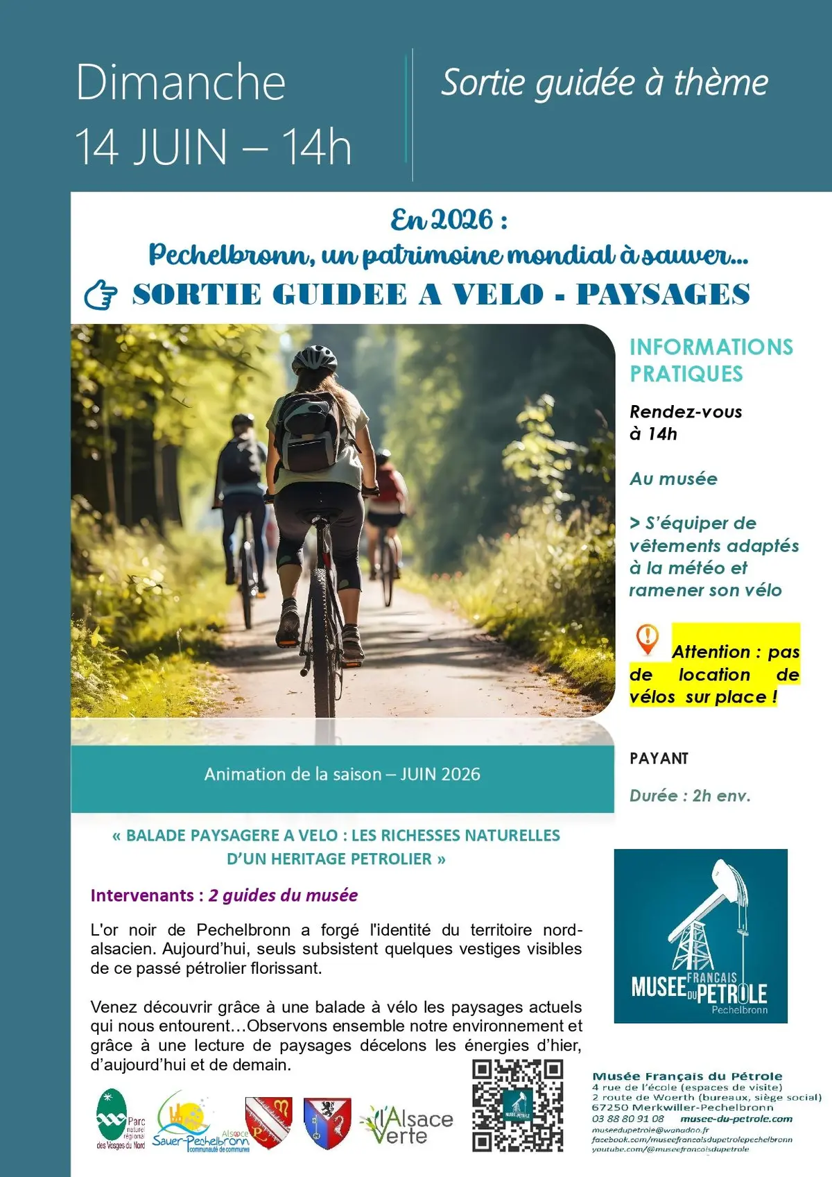 Sortie guidée à vélo - Paysages
