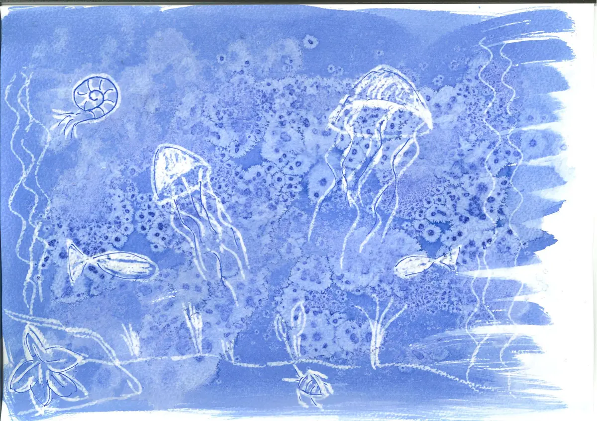 Atelier enfant peinture au sel