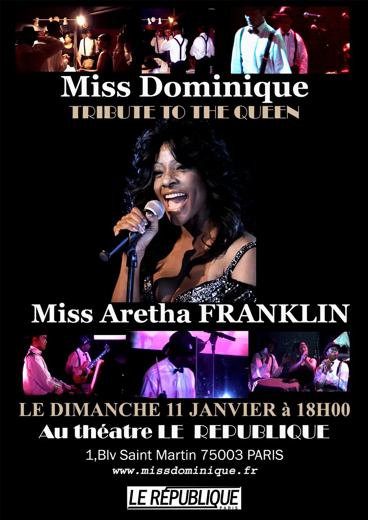Miss Dominique Tribute To the Queen Miss Aretha FRANKLIN
