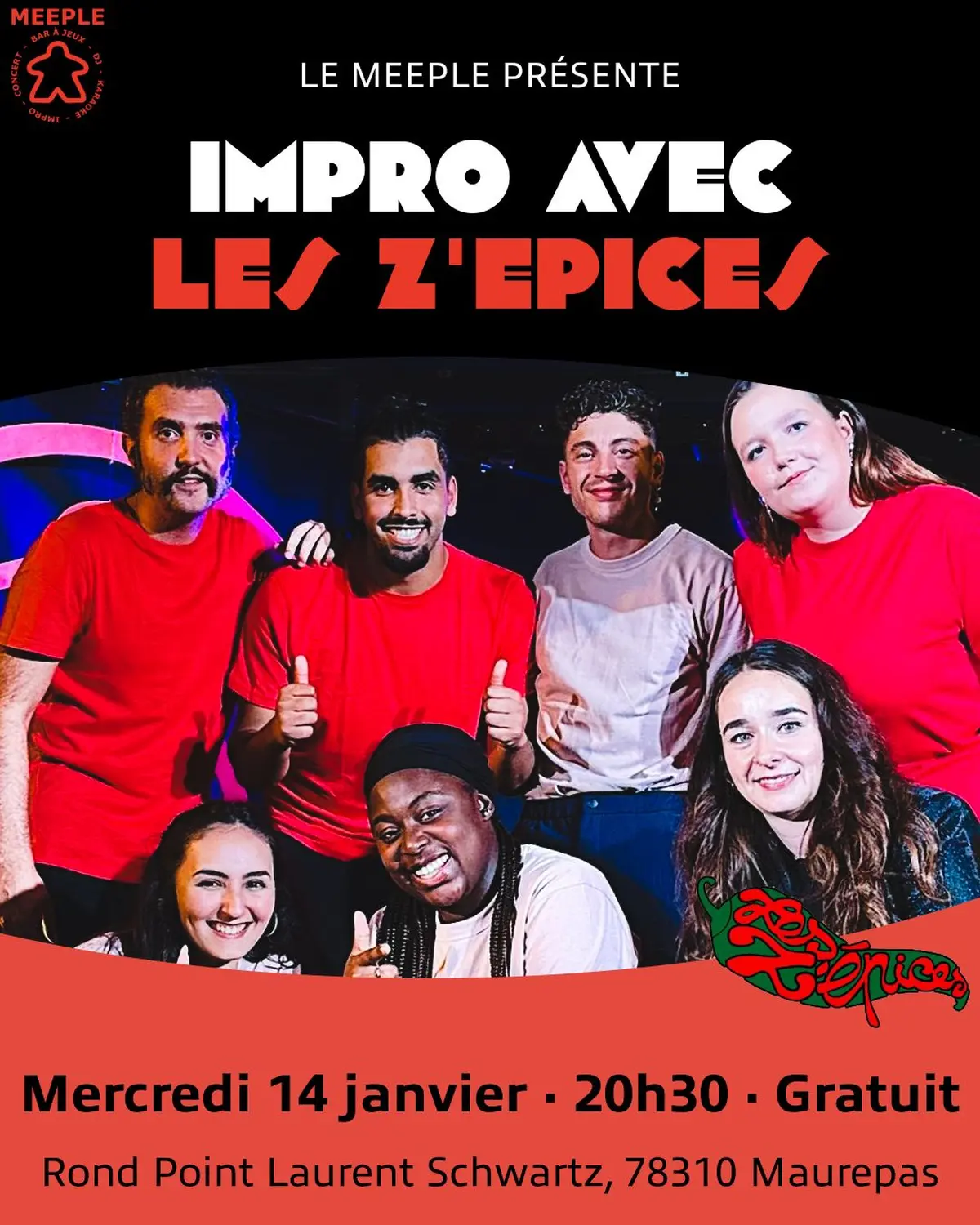 Impro avec Les Z'épices au Meeple