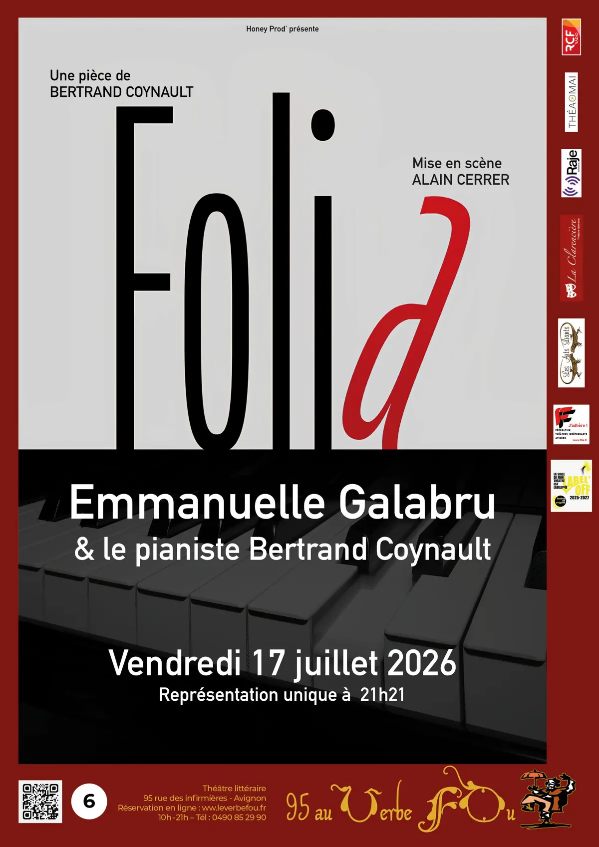 Folia avec Emmanuelle Galabru et Bertrand Coynault 