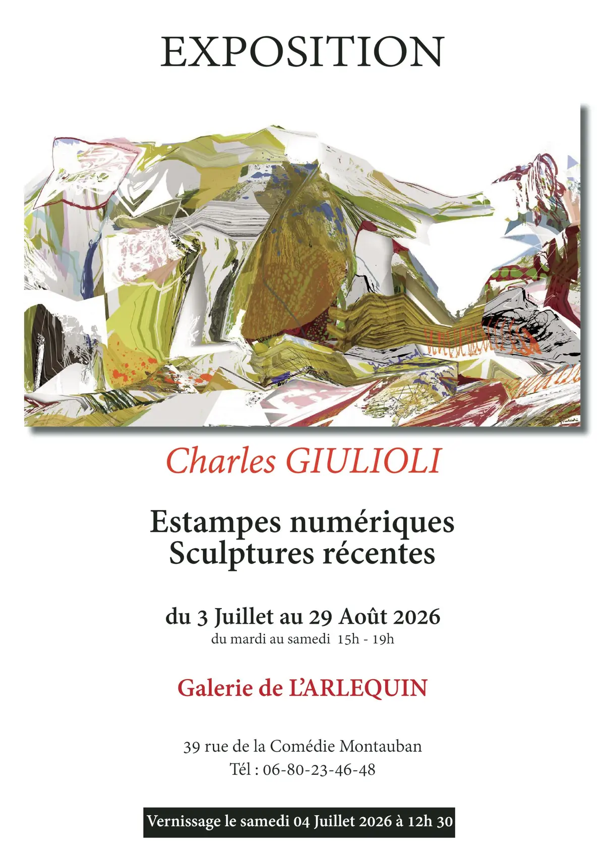 Charles Giulioli, estampes et sculptures récentes
