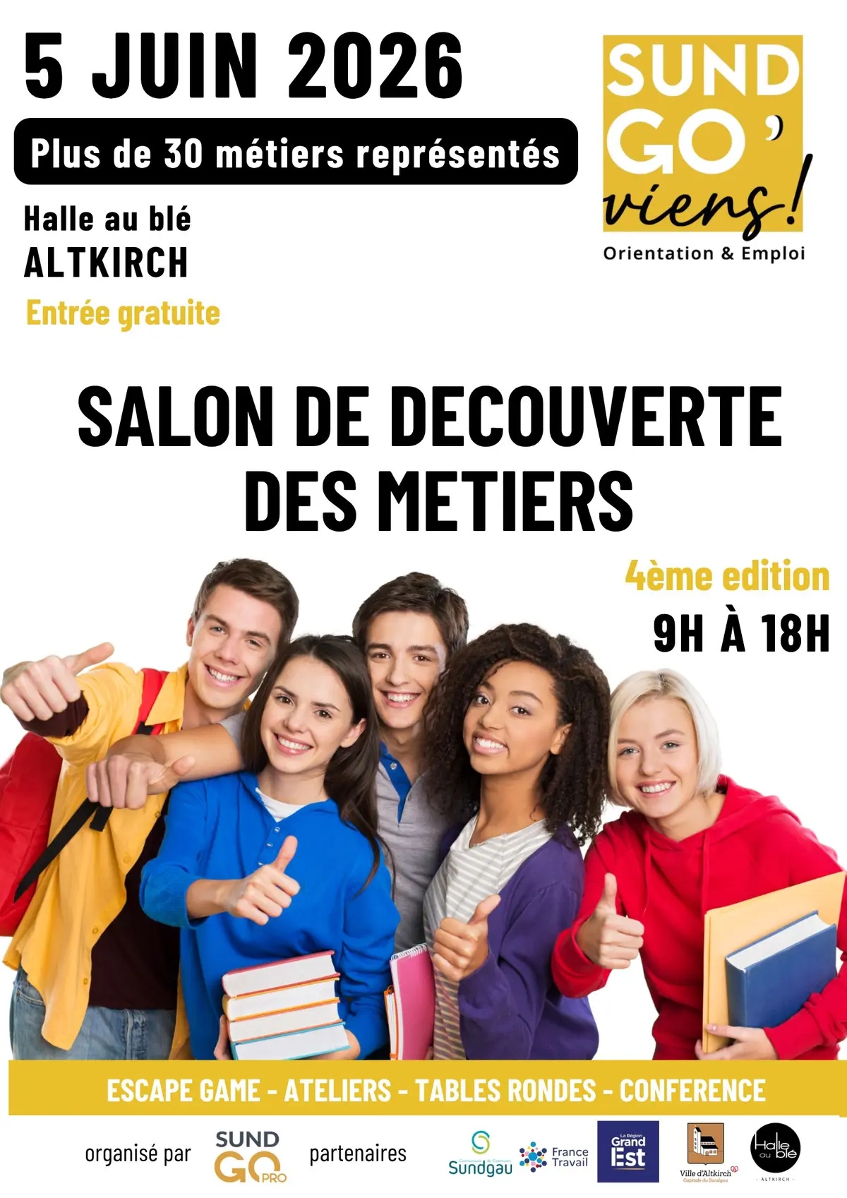 Salon Sundgo’Viens 2026 : Salon de découvertes des métiers