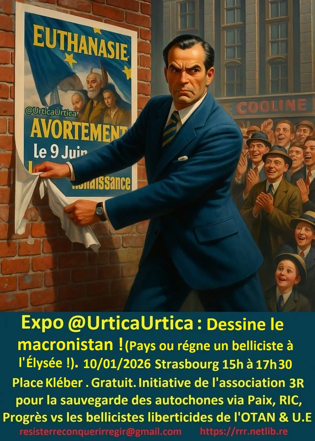 Expo @UrticaUrtica : Dessine le macronistan ! 