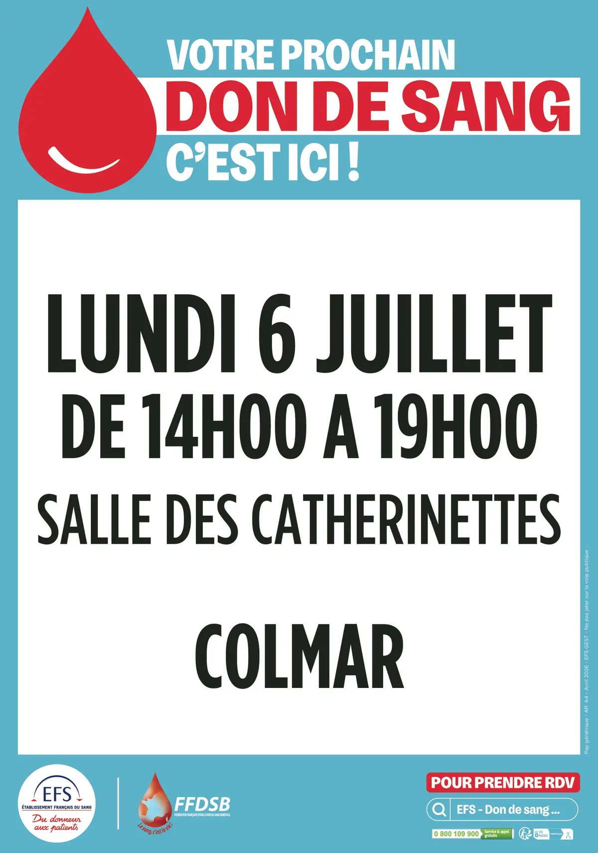 Don de sang Colmar