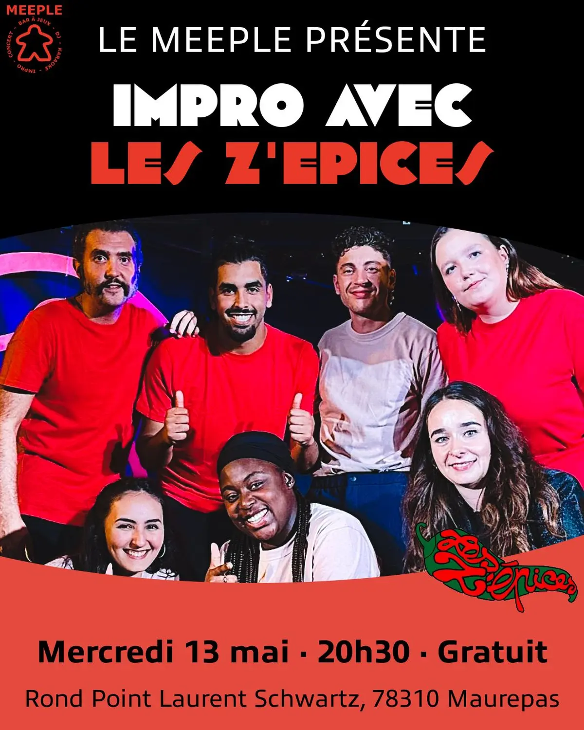 Impro avec Les Z'épices au Meeple
