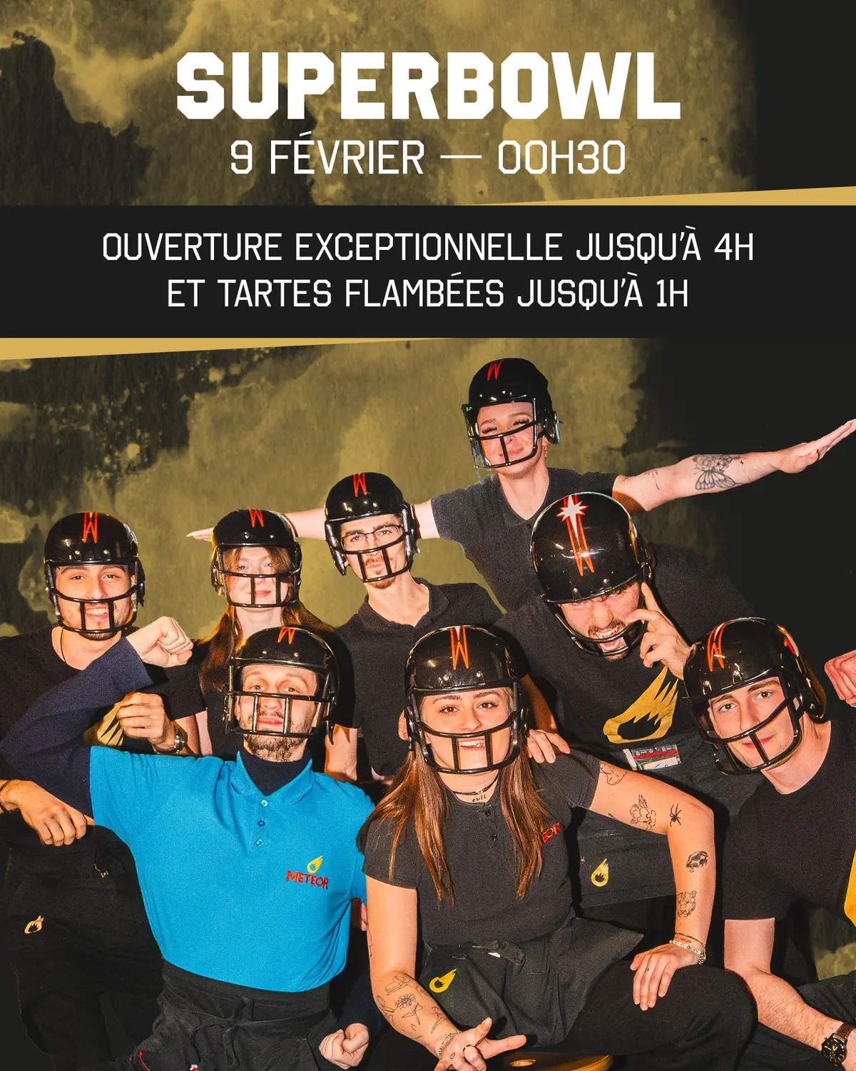 Super Bowl au clubhouse du Meteor