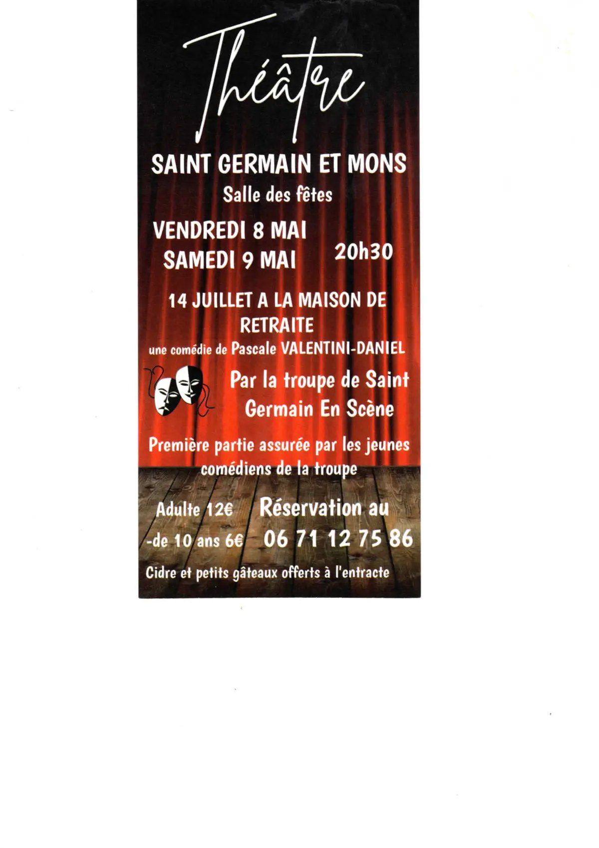 Soirée Théâtre : 14 juillet à la maison de retraite