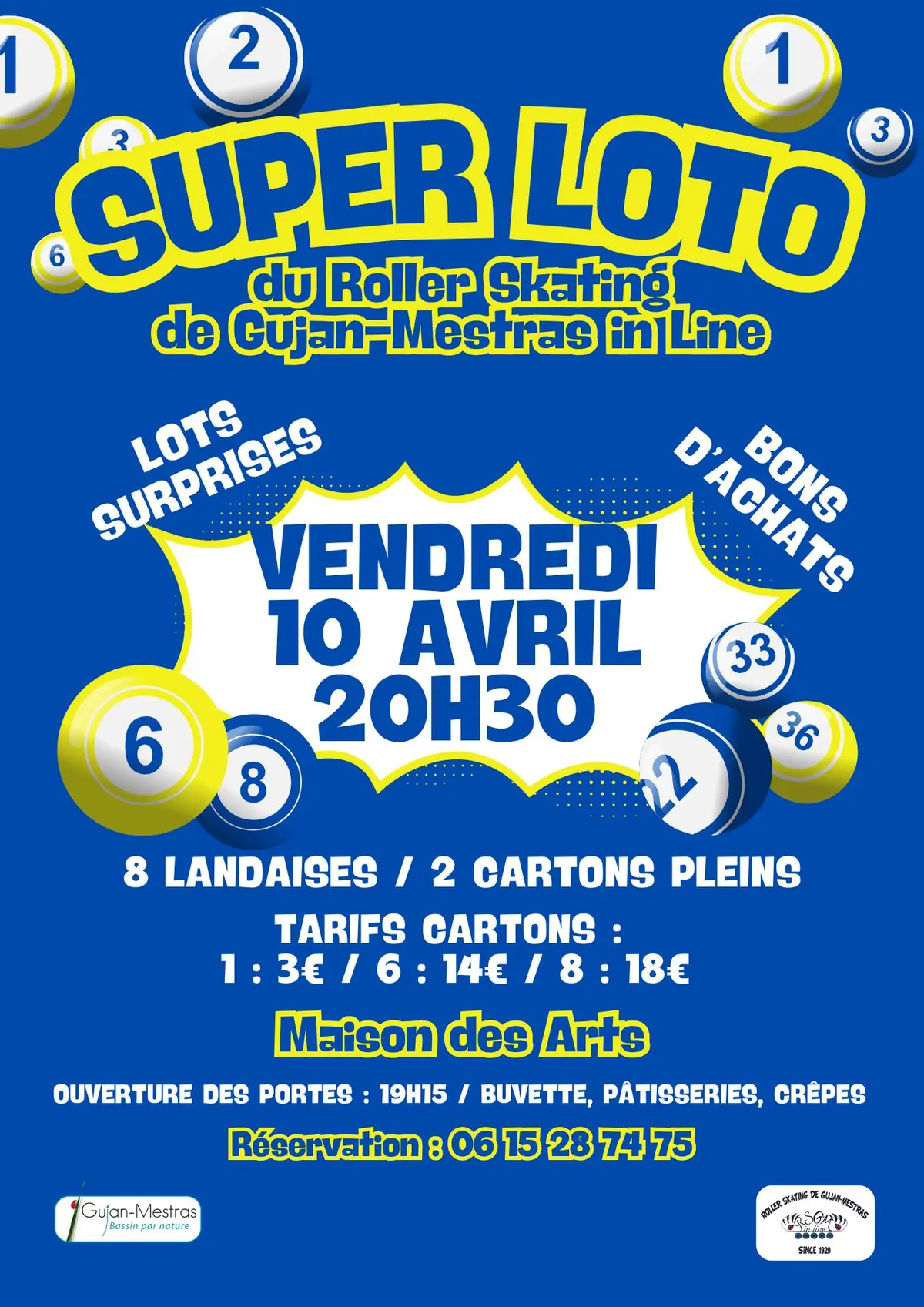 Super loto Roller Skating de Gujan-Mestras in Line