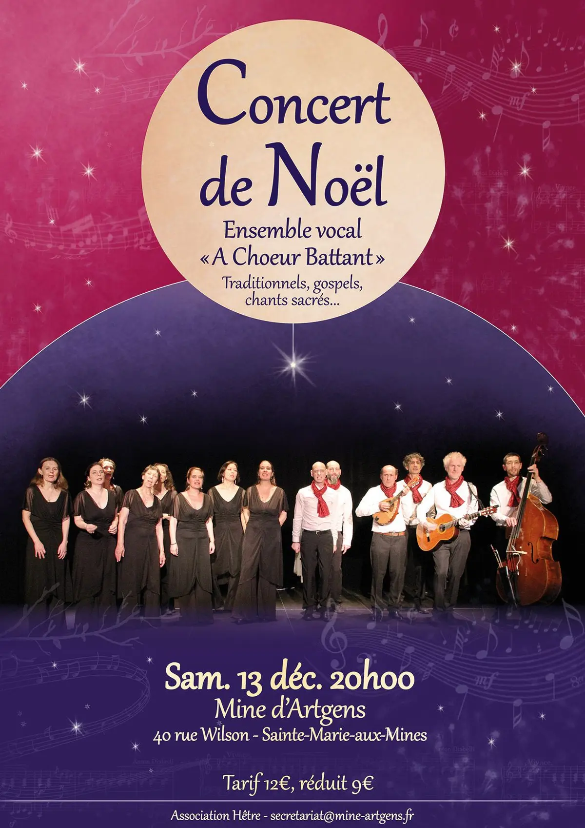 Concert de Noël ensemble vocal A Choeur Battant