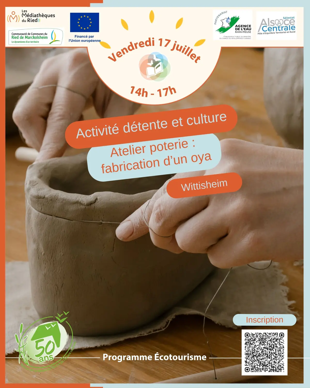 Atelier poterie : fabrication d'un oya