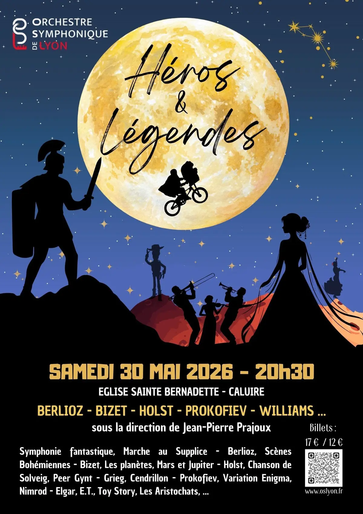 Héros & Légendes – le Grand Concert Annuel de l’Orchestre Symphonique de Lyon  