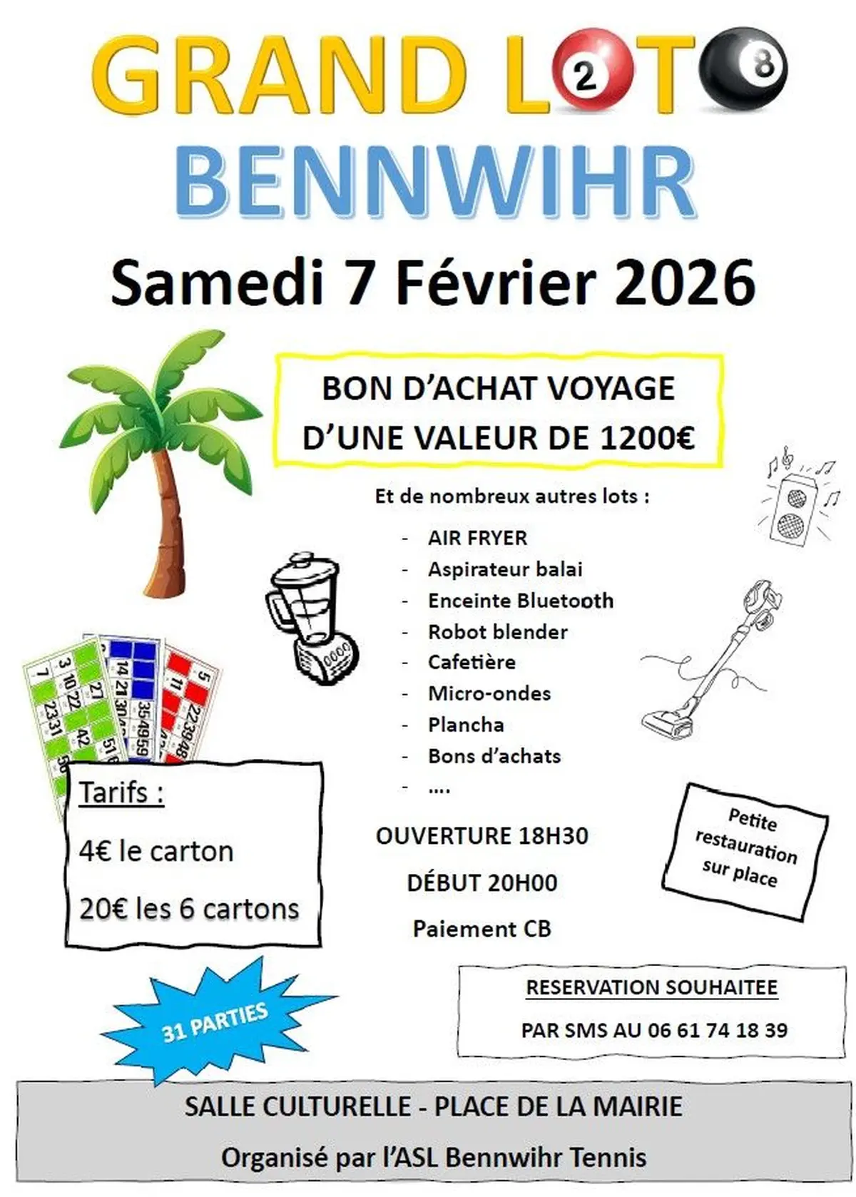 Loto de l'ASL Bennwihr section tennis