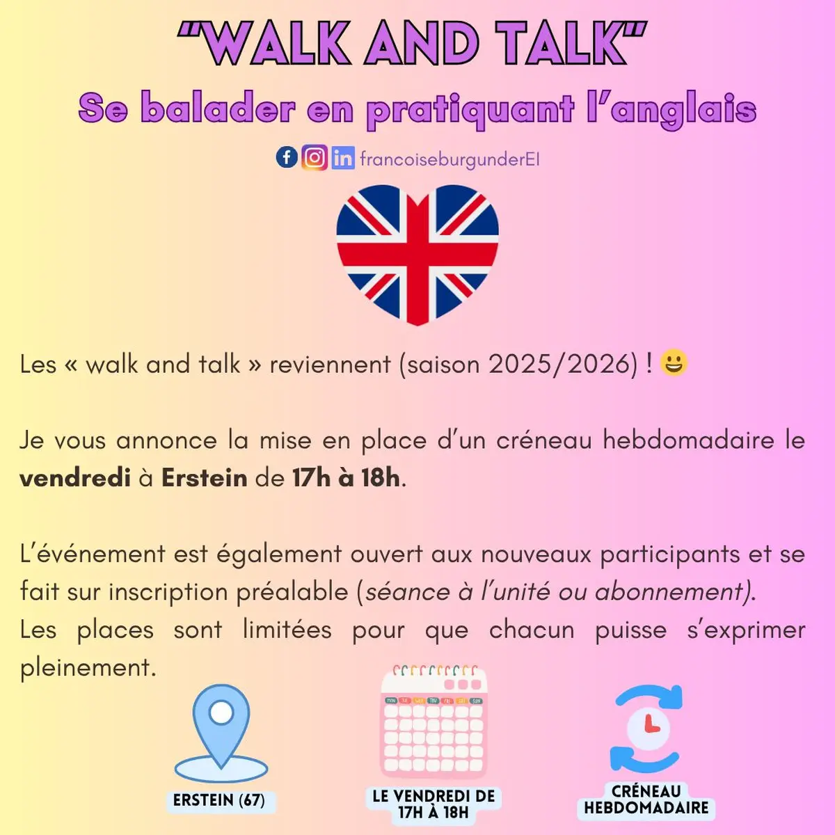 Walk and talk  : se promener en parlant anglais