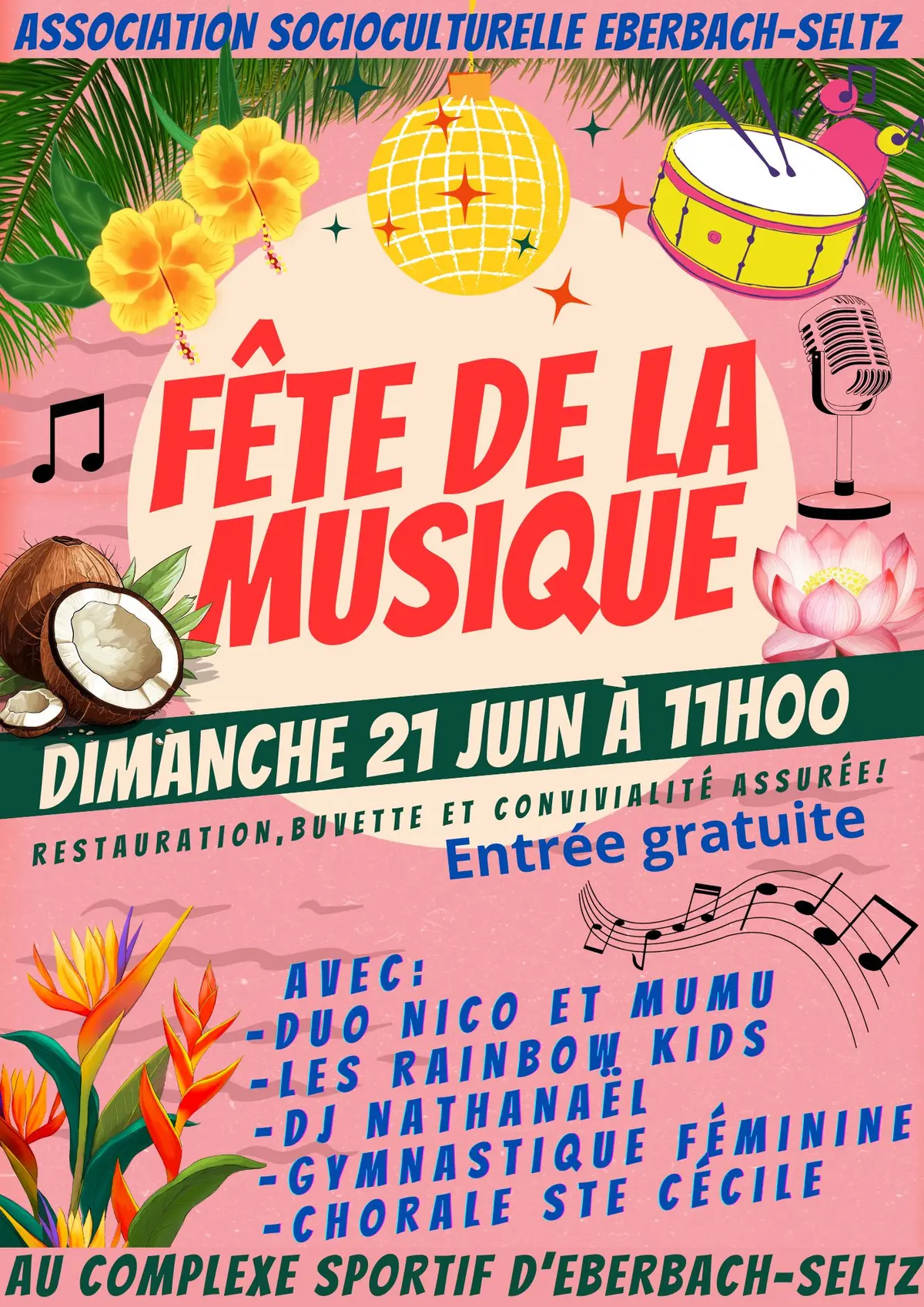 Fête de la musique Eberbach-Seltz 21 juin 