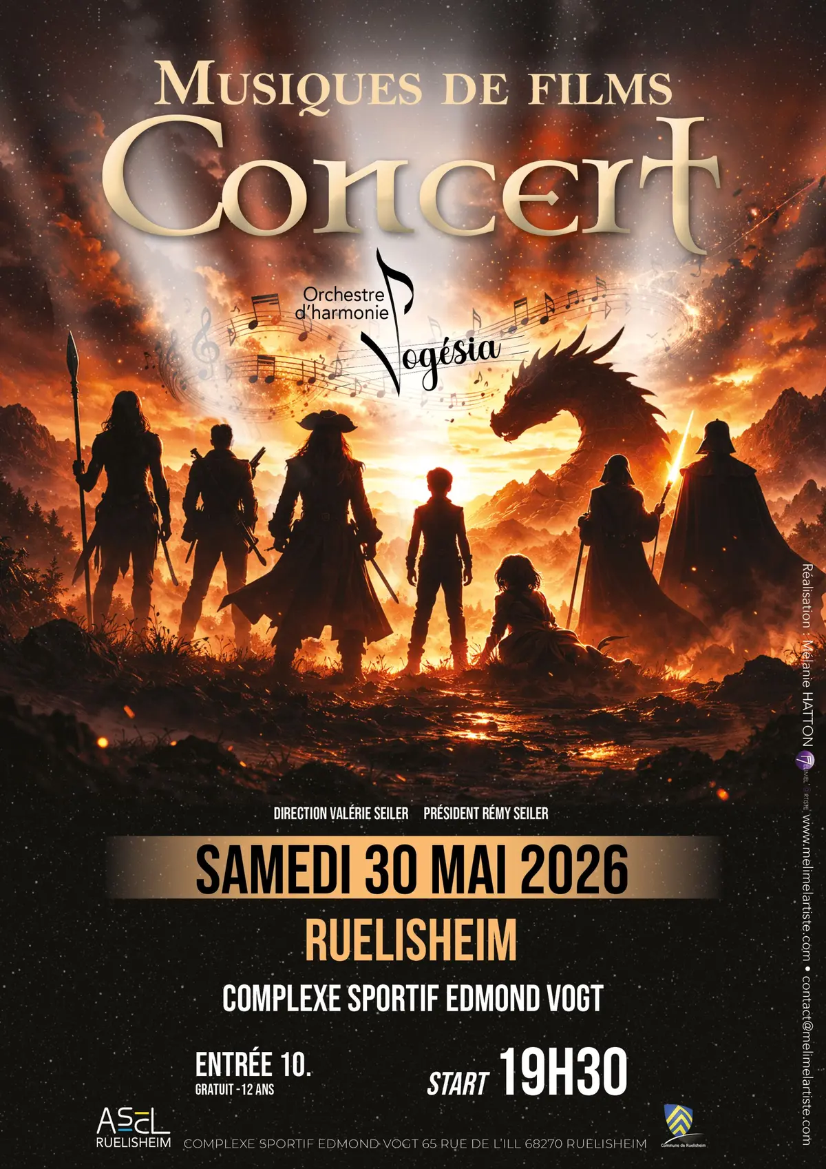 Concert de Musiques de Films - Orchestre d'Harmonie Vogésia