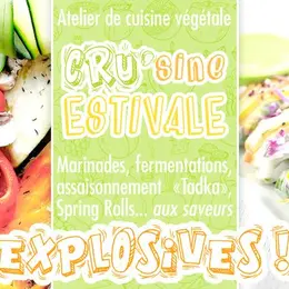 Cours de CRUsine vegan & ss.glu. Techniques & Saveurs explosives