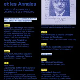 Journée Marc Bloch et les Annales