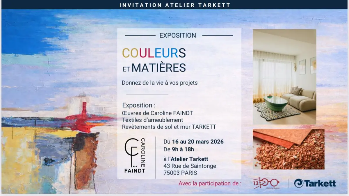 Exposition Couleurs et matières Caroline Faindt