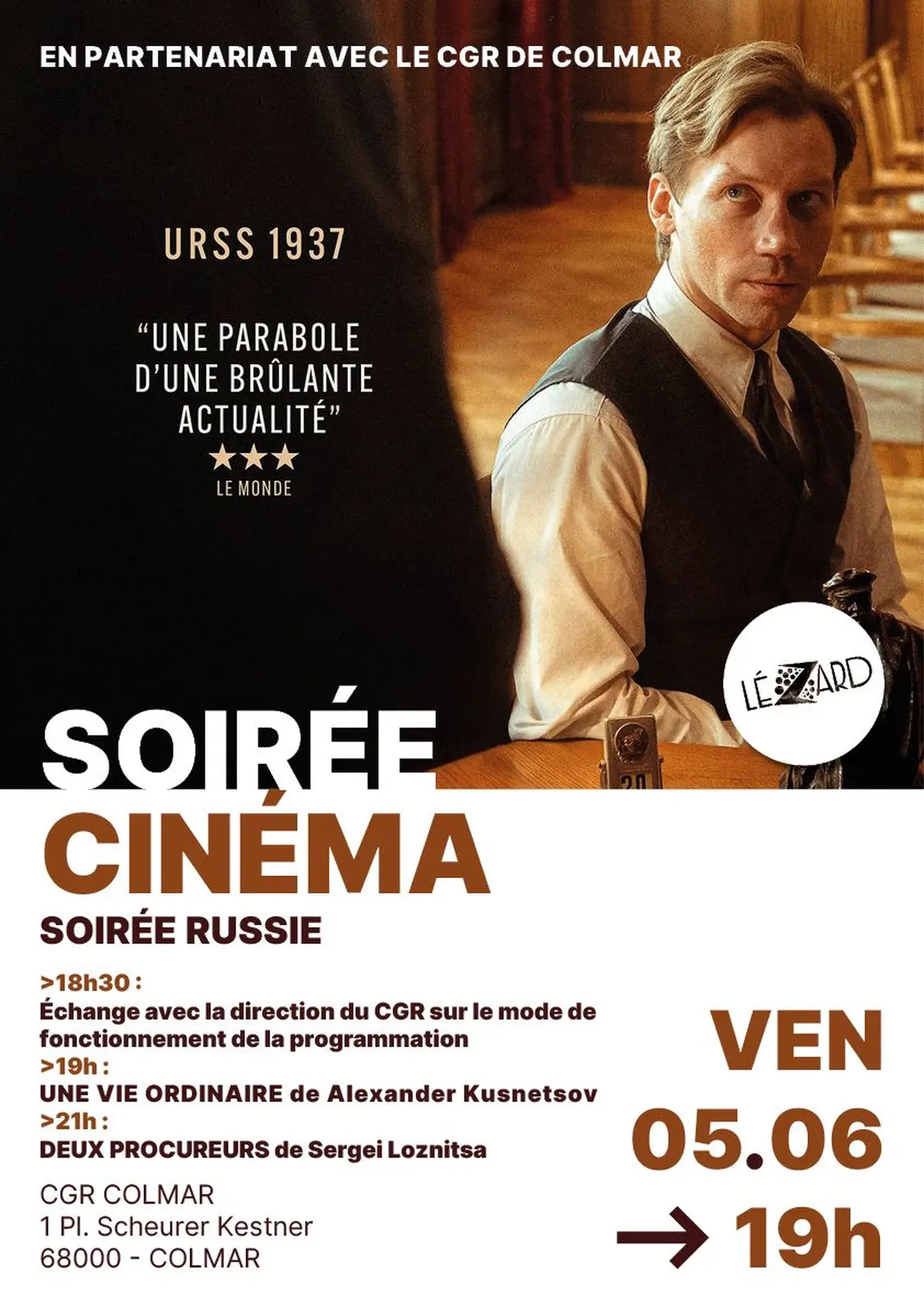 Cinéma : Soirée RUSSIE