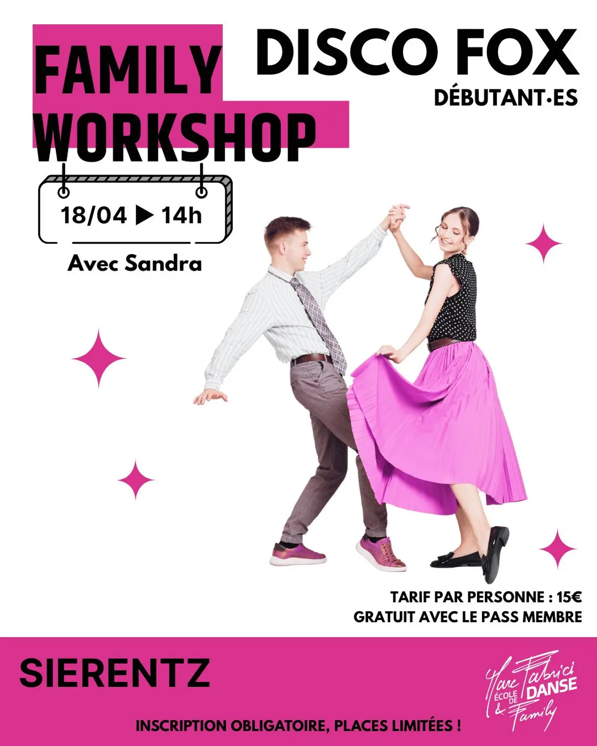 Family Workshop – Disco Fox (Niveau débutant – Danse de couple)