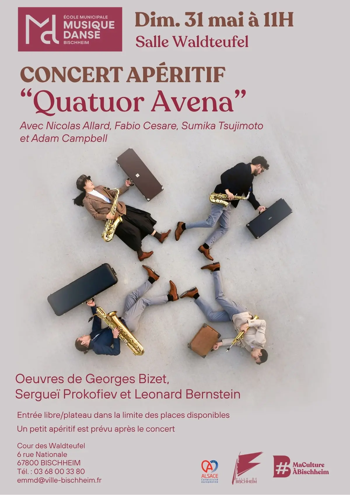 Concert apéritif : Quatuor Avena