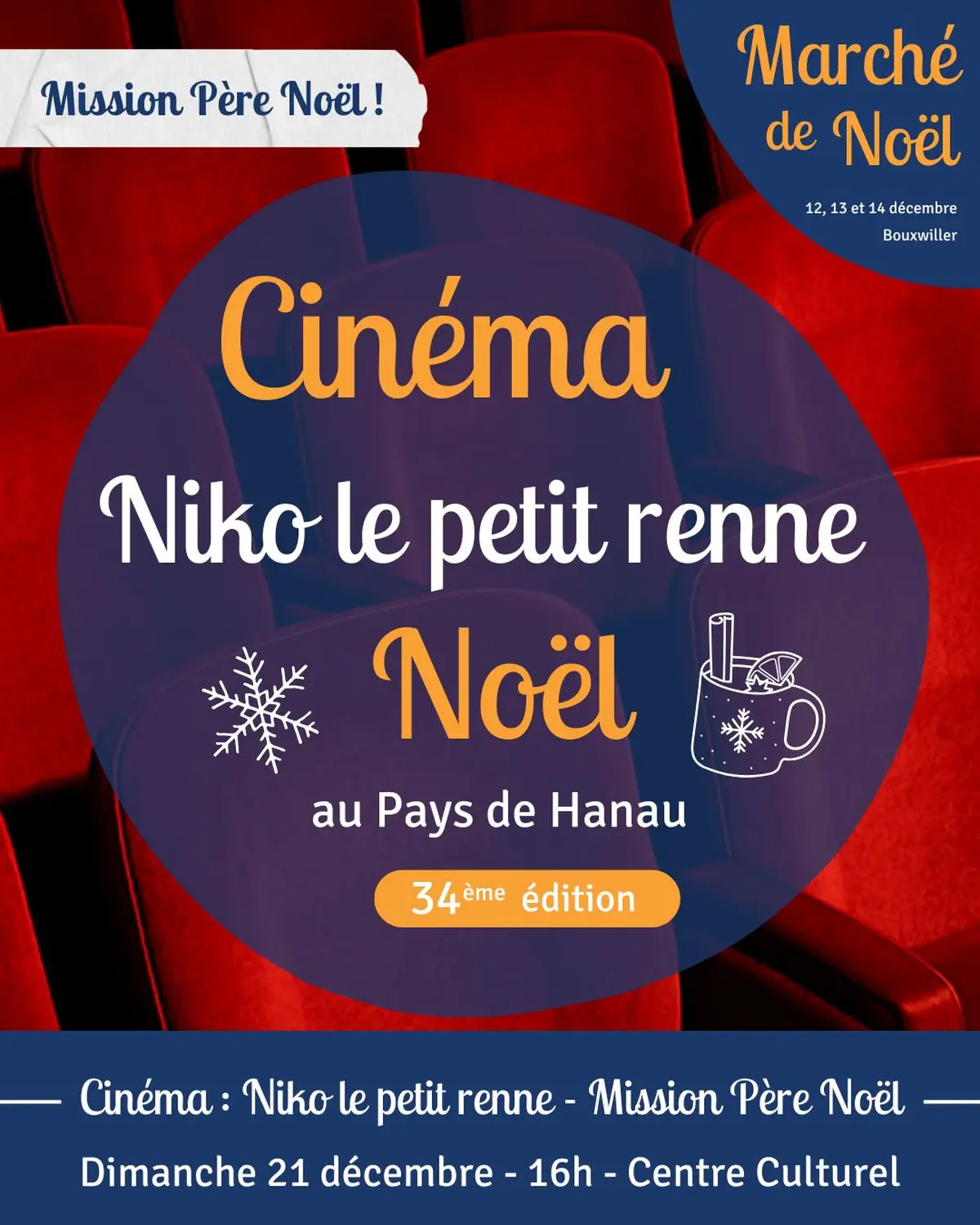 Cinéma de Noël “Niko le petit renne - mission père Noël 