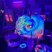 Apéro peinture : peindre dans le noir 