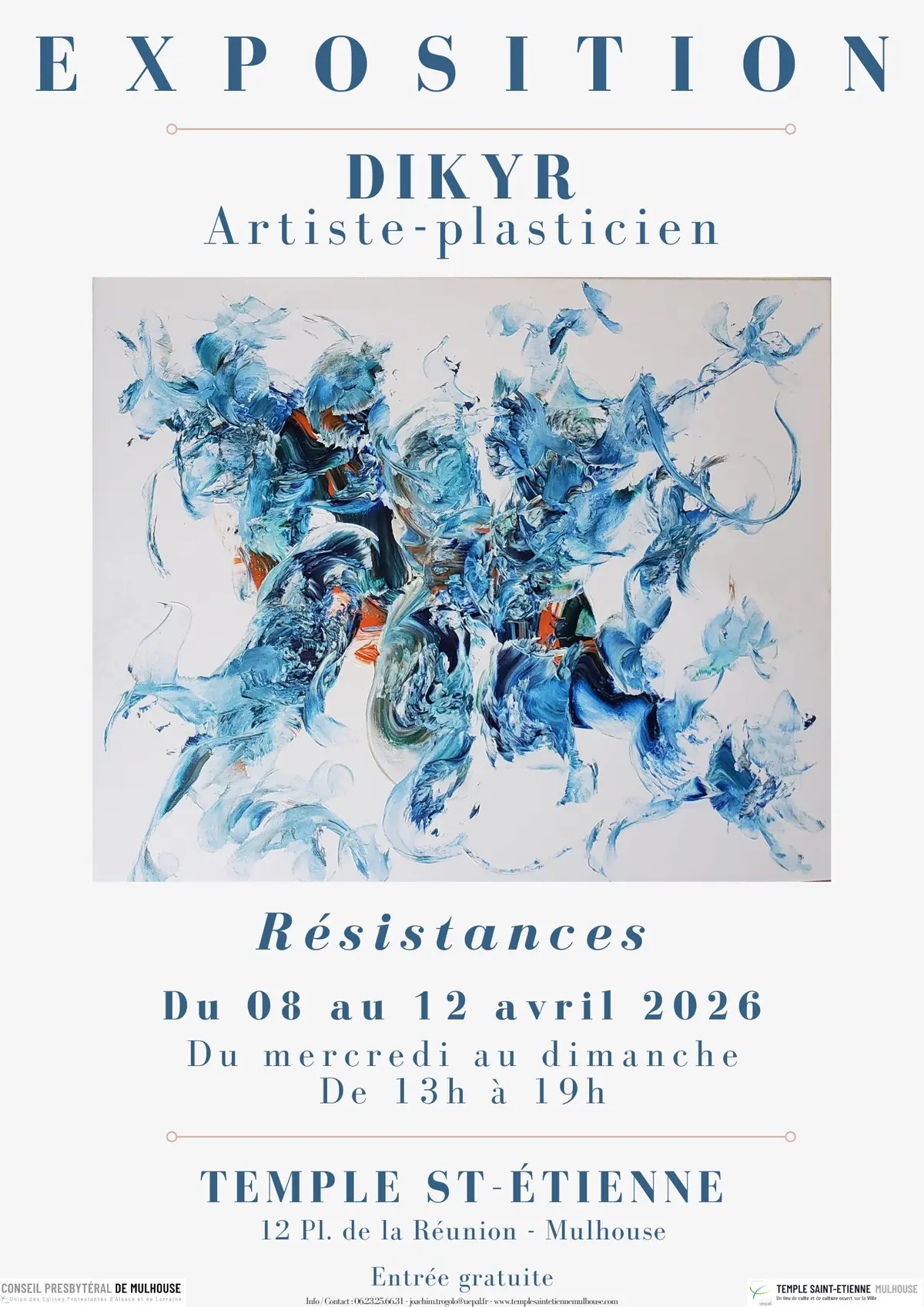 Exposition (peinture) - Résistances - Par Dikyr, artiste plasticien