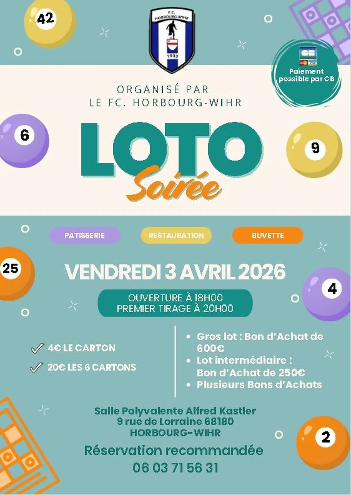 Loto du vendredi saint du FCH