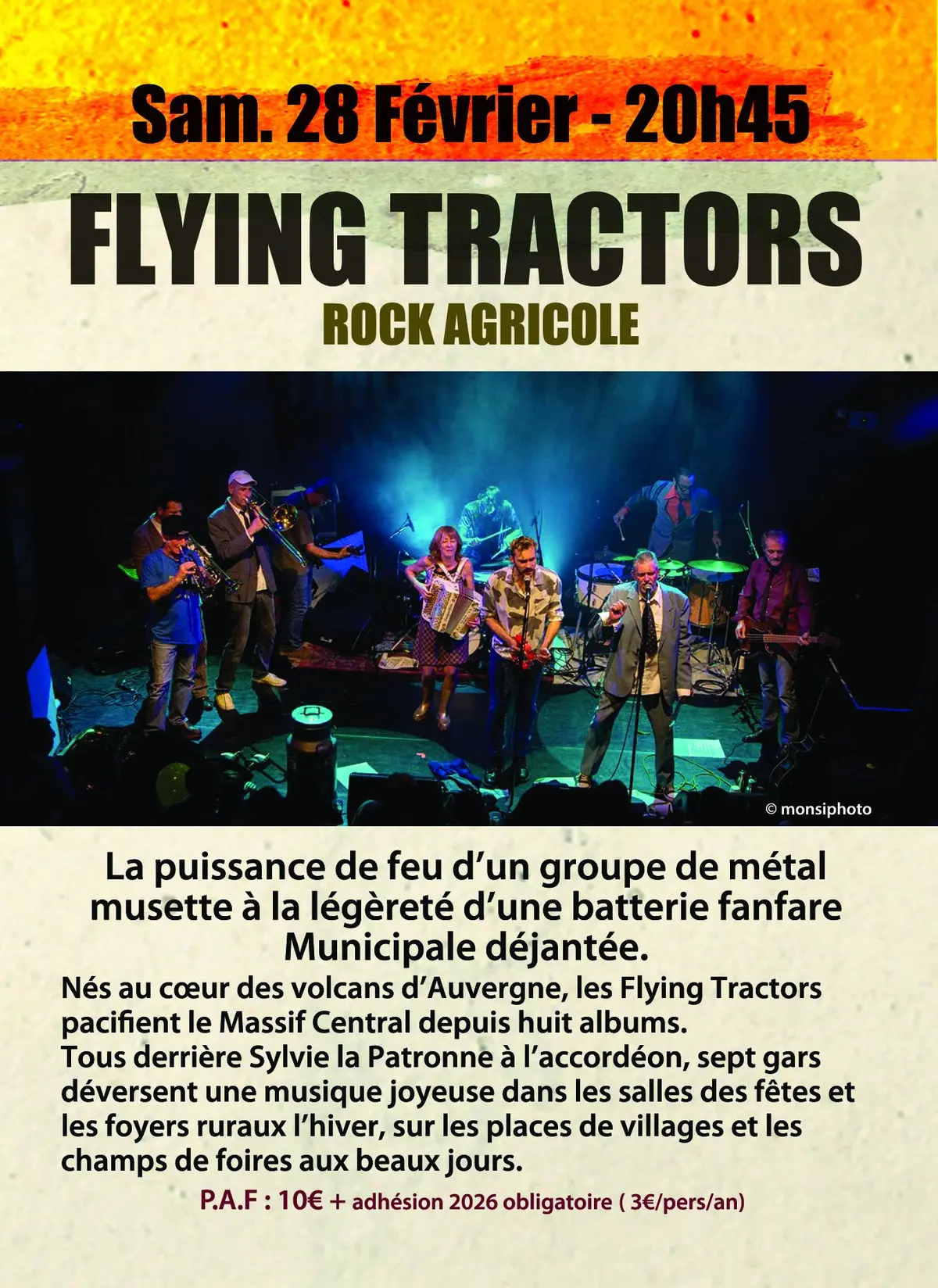 Concert flying Tractors