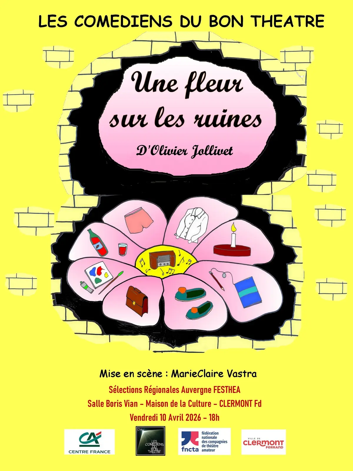 une fleur sur les ruines de Olivier JOLLIVET