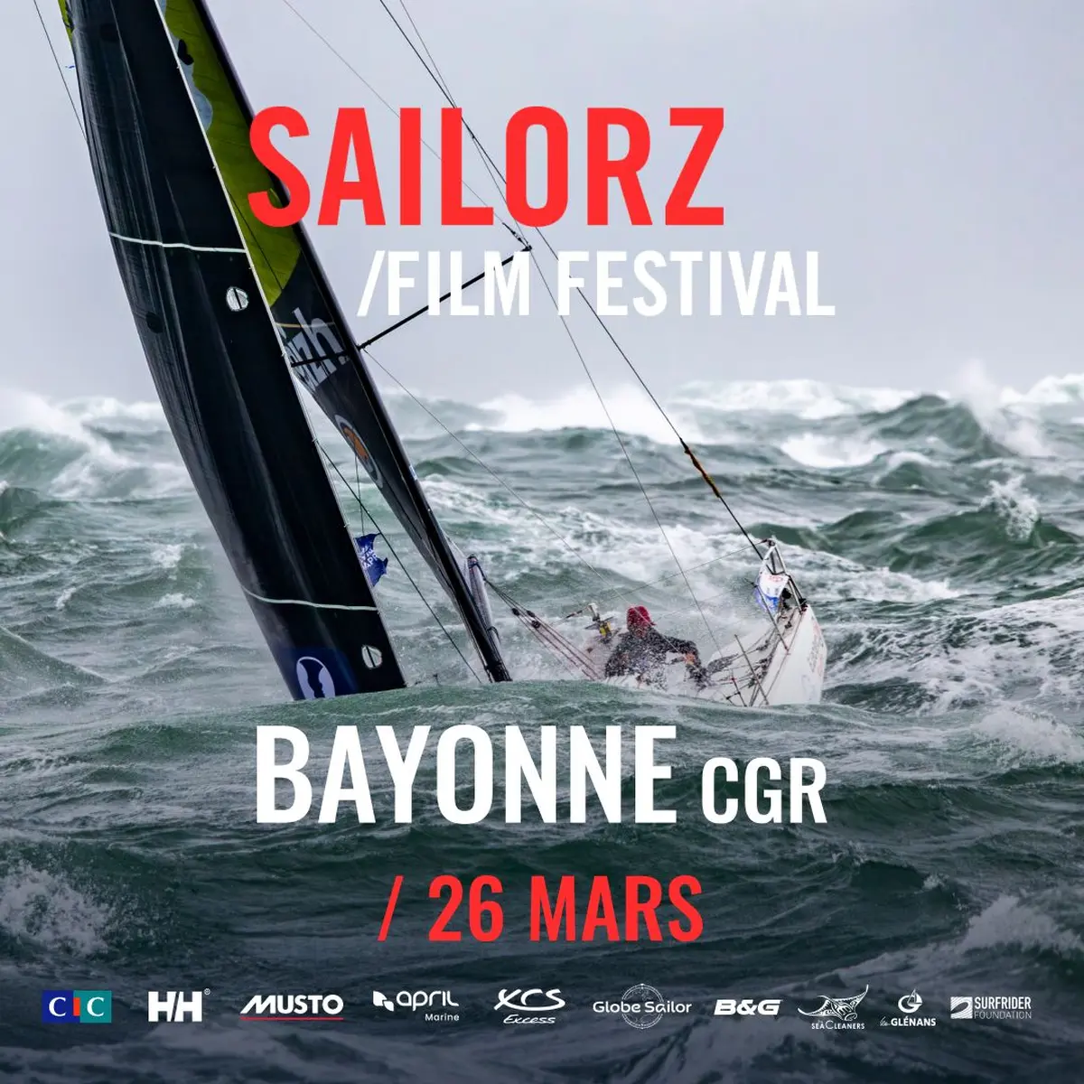 Sailorz Film Festival 2026 Bayonne - La voile de compétition sur écran géant