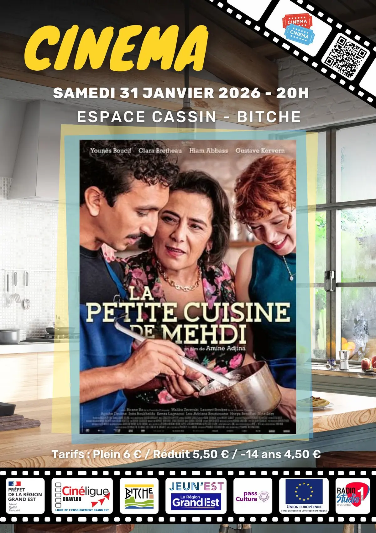 Cinéma à l'espace Cassin - La petite cuisine de Mehdi