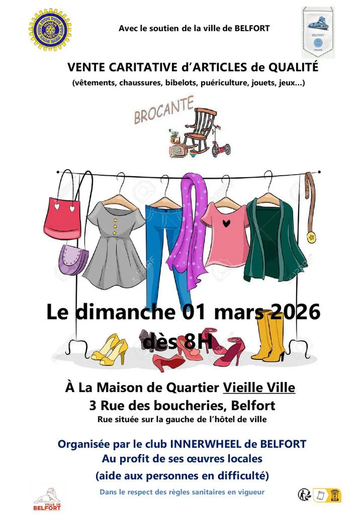 vente articles divers de qualité par INNER WHEEL 