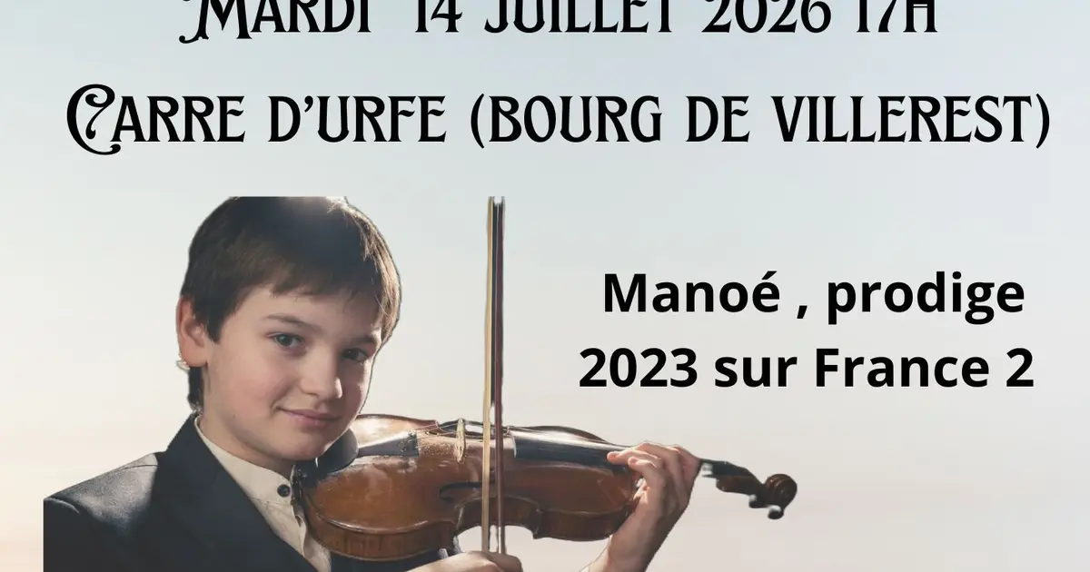 Concert Manoé "Le violon pour passion"