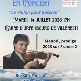Concert Manoé Le violon pour passion
