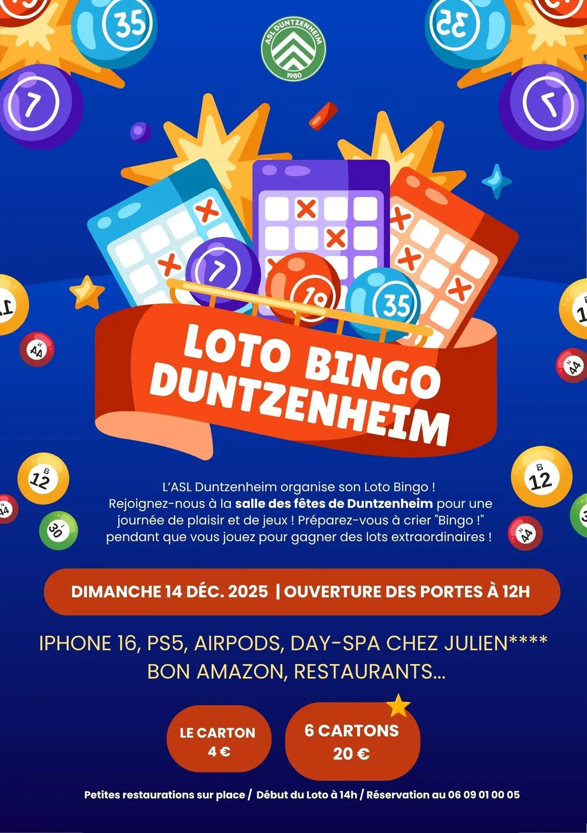Super Loto Bingo de l'ASL Duntzenheim