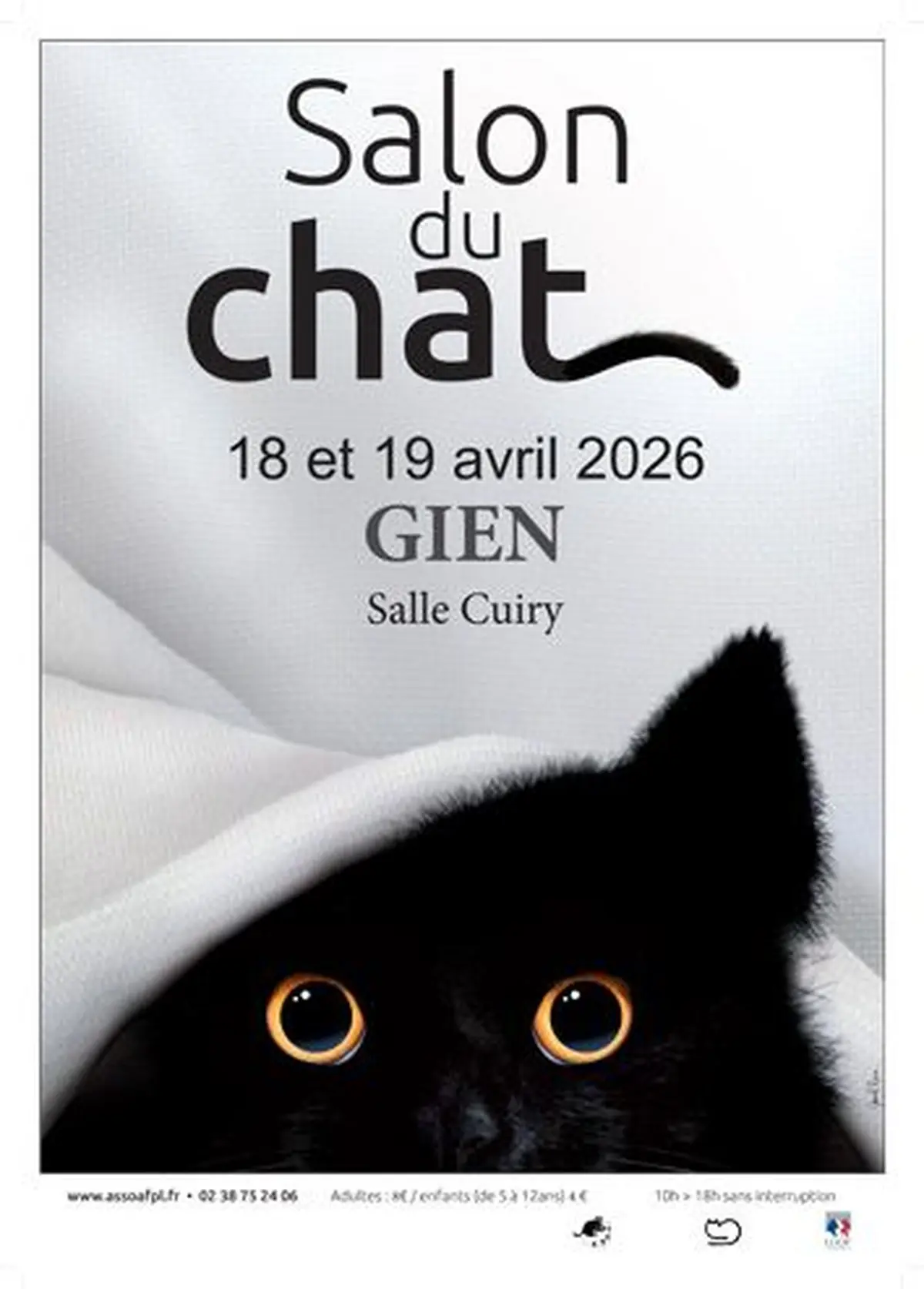 Concours international et salon du Chat Gien 18 & 19 avril 2026