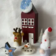 Atelier créations de Noël en feutrage à aiguille