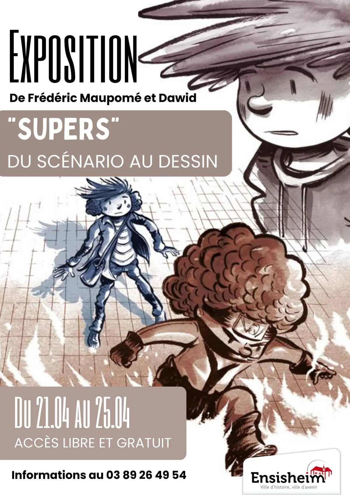 Exposition « supers » du scénario au dessin
