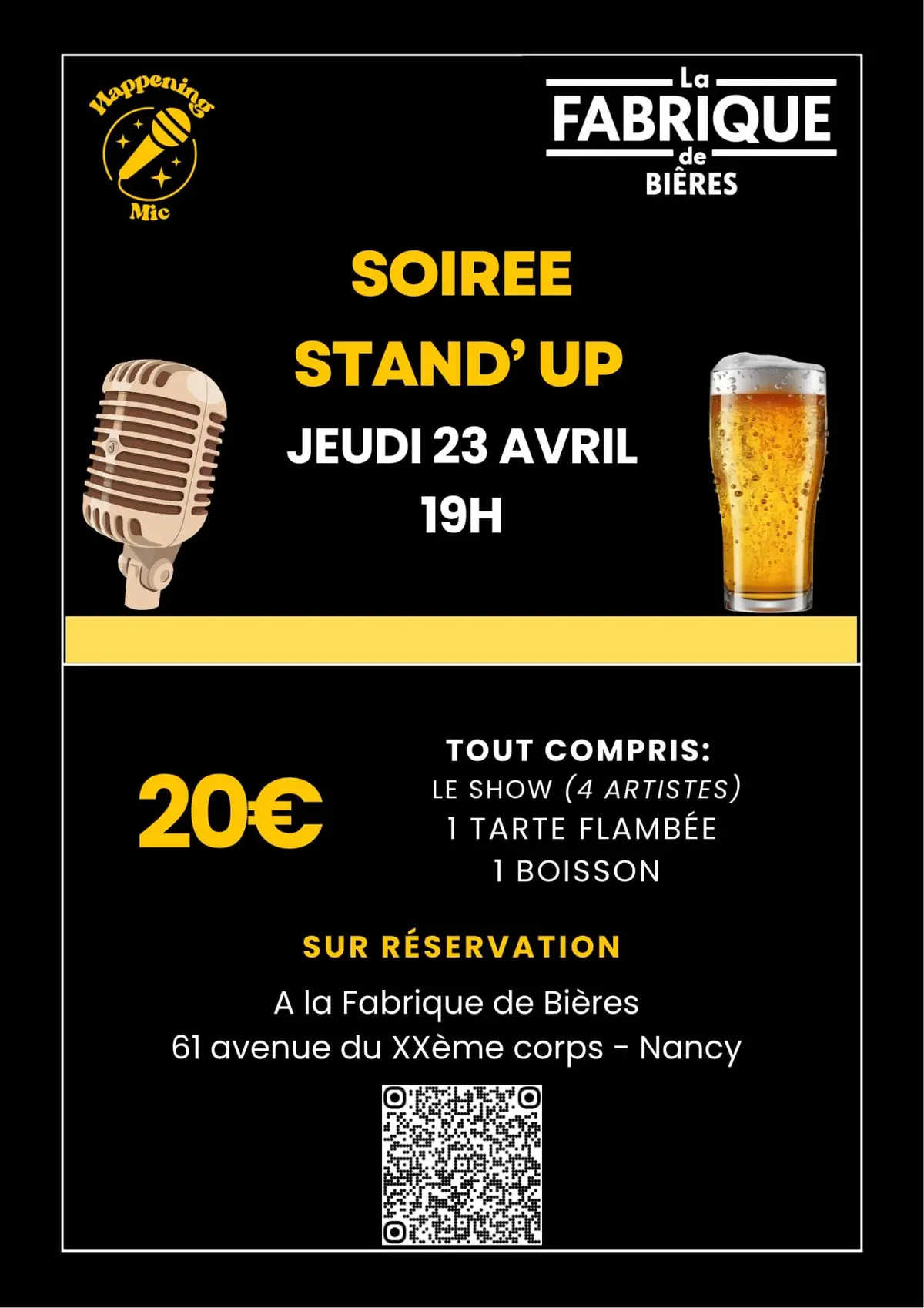 Stand Up Show à la Fabrique de Bières 