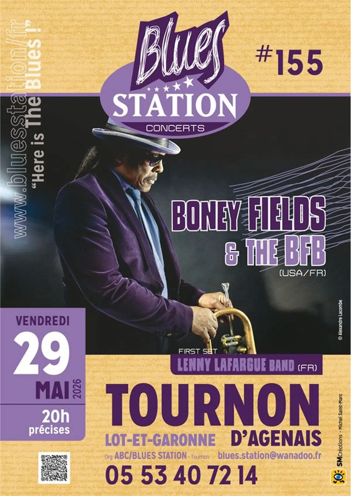 Blues Station avec Boney Fields & The BFB + Lenny Lafargue Band