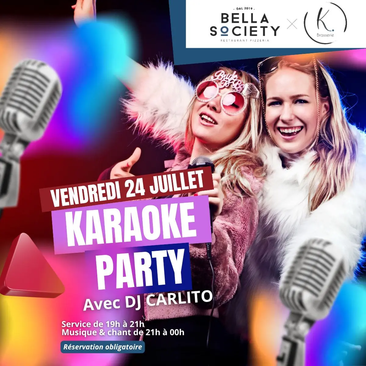Soirée Karaoké - 24 Juillet au Bella Society 